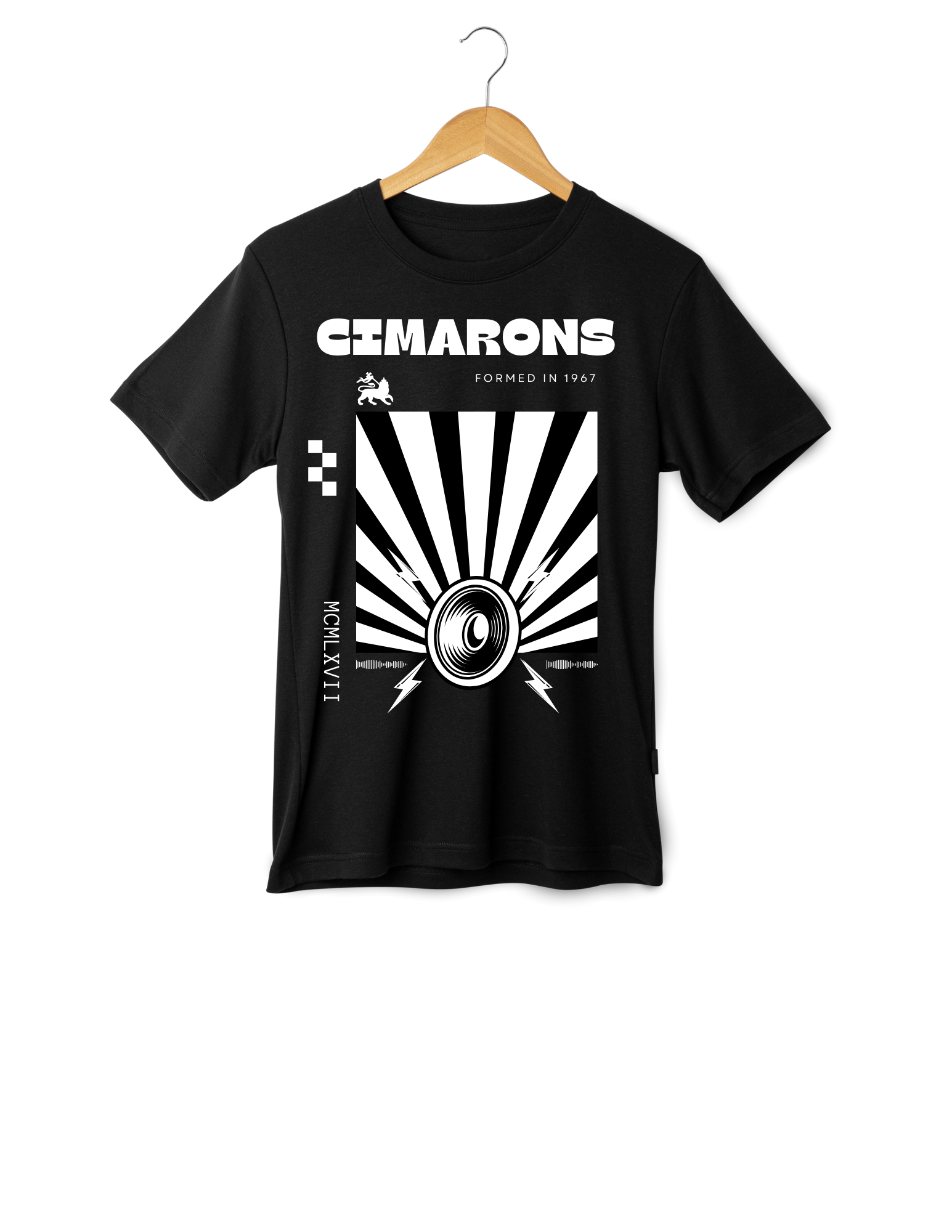 CIMARONS TSHIRTS mockup home page