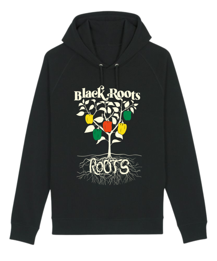 Black Roots - hoodie black