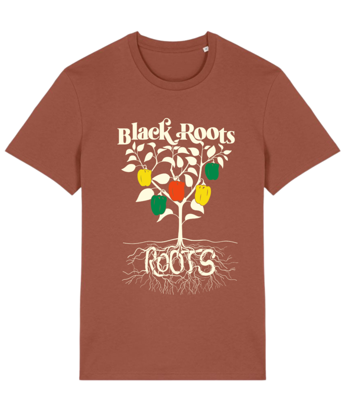 Black Roots t-shirt heritage brown