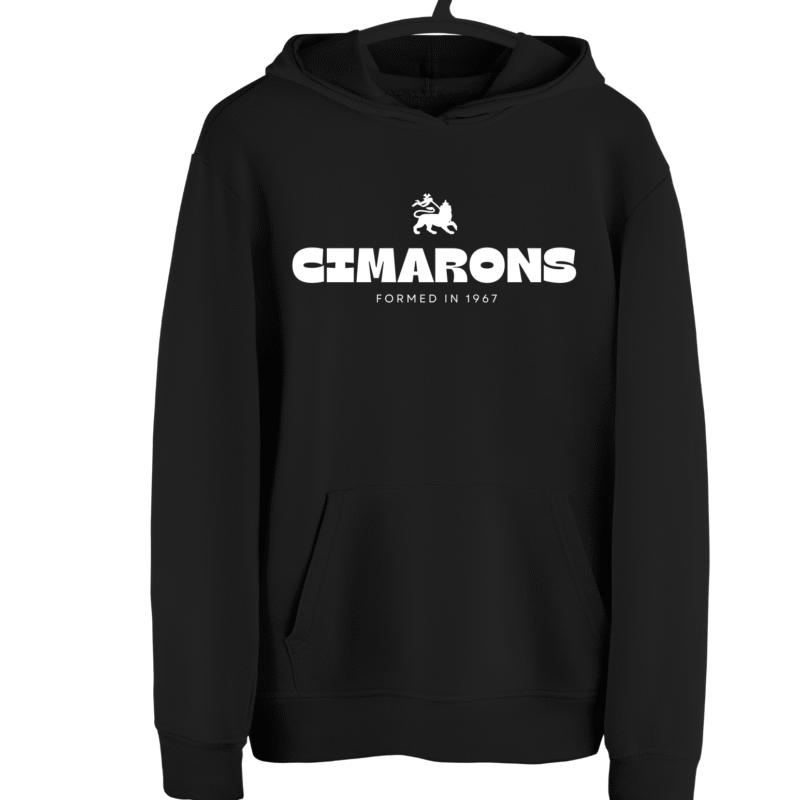 Cimarons hoodie, black, logo