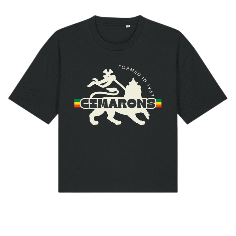 Cimarons Women's Boxy T-Shirt Black - Lion